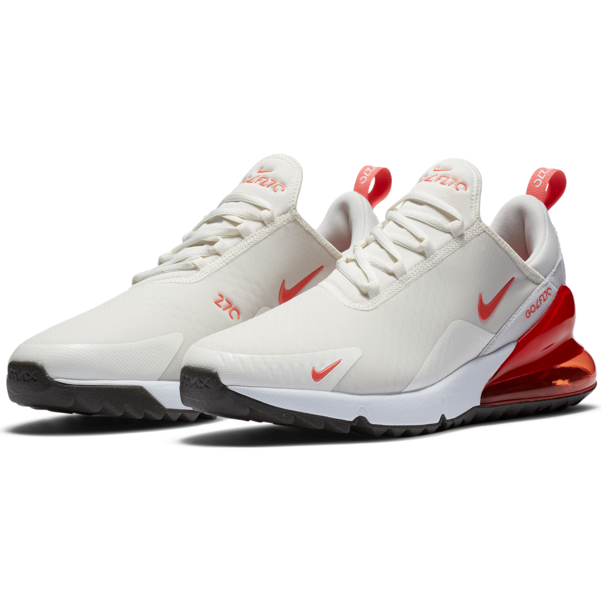 Women's Air Max 270 G Spikeless Golf Shoe - Ivory/Red | NIKE